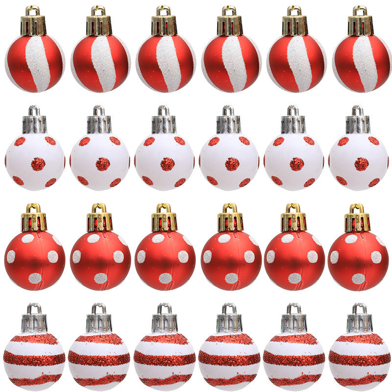 Christmas decorations Christmas trees gifts decorations mini painted Christmas balls