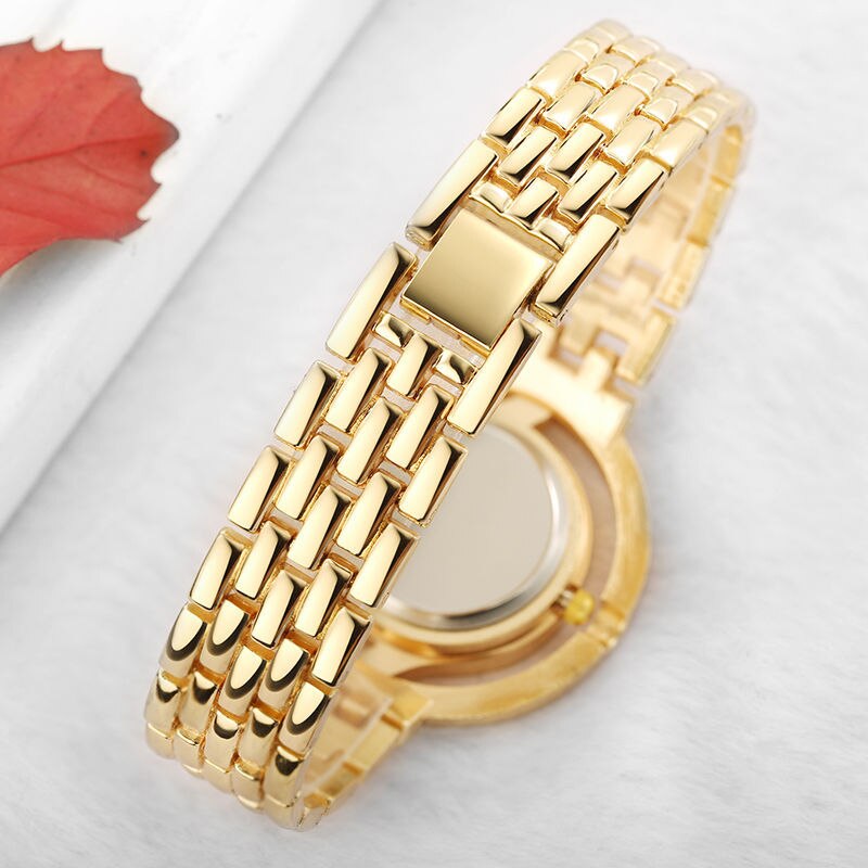 New Fashion Quartz Watch for women's Set Boutique Trends Geneva Style Watch Jewelry Set Christmas Gifts Birthday Gifts