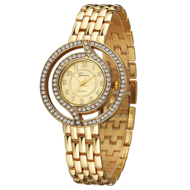 New Fashion Quartz Watch for women's Set Boutique Trends Geneva Style Watch Jewelry Set Christmas Gifts Birthday Gifts
