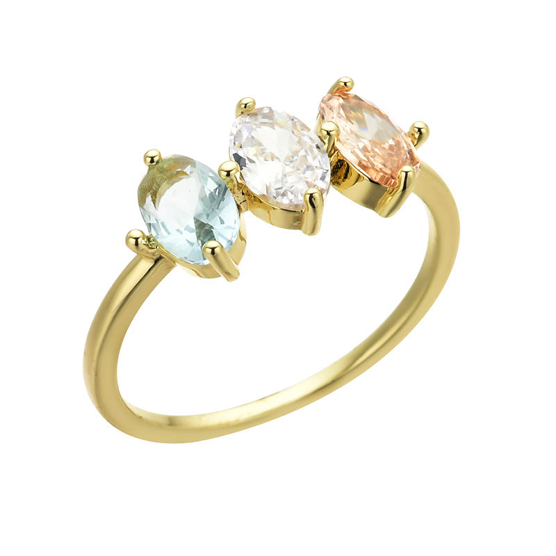 Mother Rings Tricolor Birthmark Rings Personalized Gifts for Mom