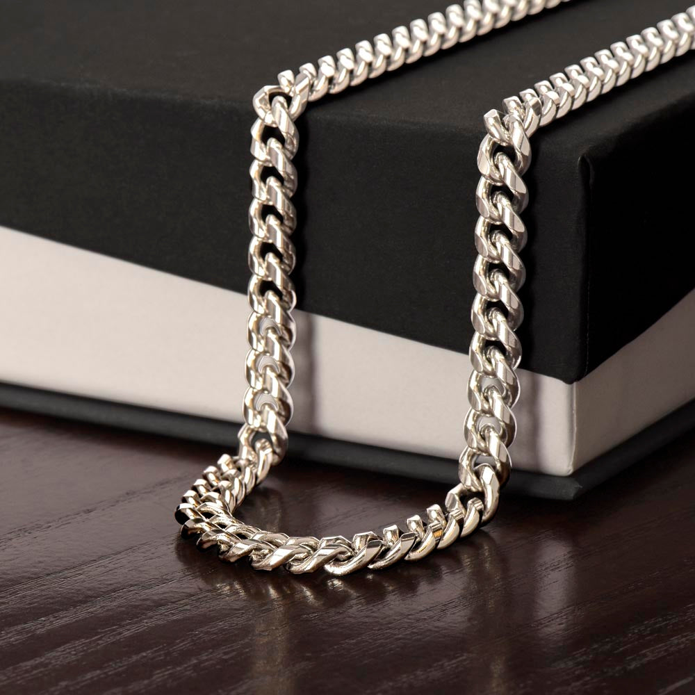 Non-Message Card Cuban Link Chain