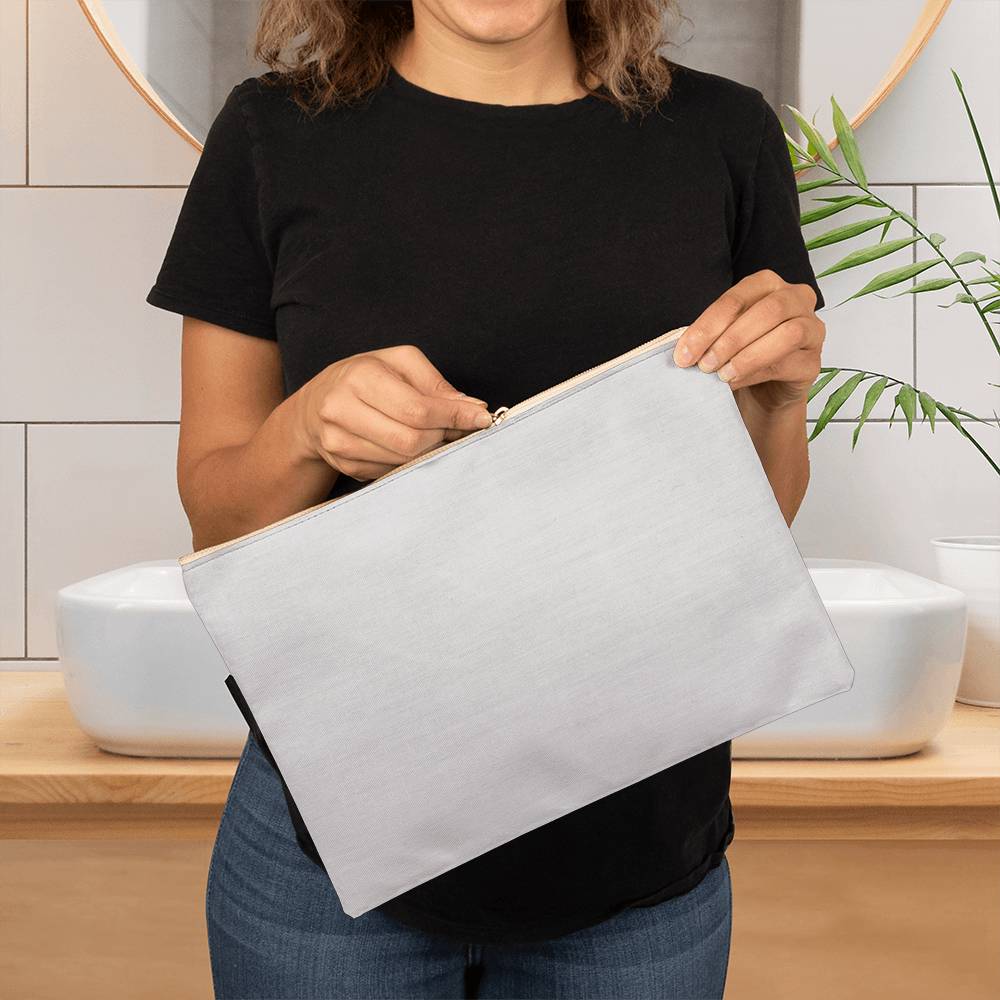 Fabric Zippered Pouch Large